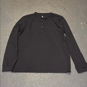 All in Motion Black Long Sleeve Tee Minimalist Design